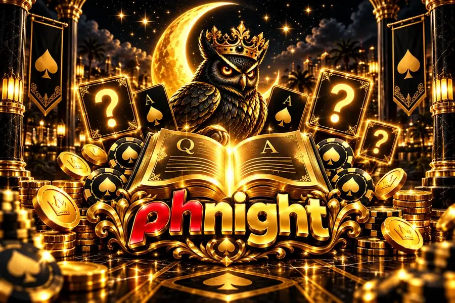 phnight illustration: question marks within gold arches
