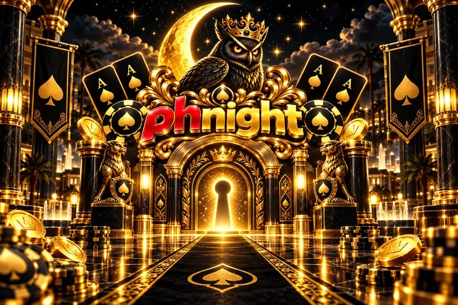 phnight illustration: a key and an illuminated account doorway
